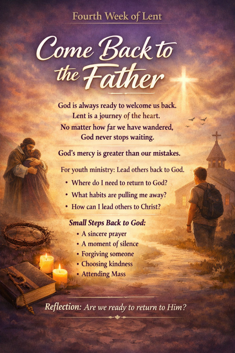 Fourth Week of Lent: Come Back to the Father